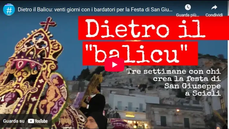 DIETRO IL “BALICU” _ La lunga preparazione per arrivare ad una delle feste più originali di Primavera: San Giuseppe